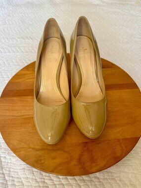 Cole Haan Nike Air Nude Tan Platform Heels | Women’s 8.5B | 4" Heel